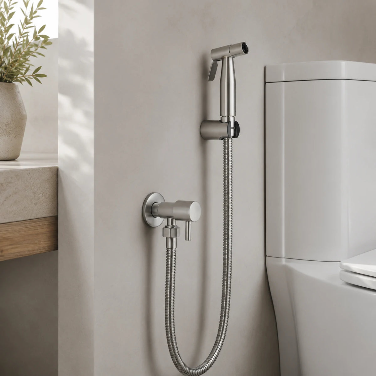 Stainless Steel Handheld Bidet Spray Set