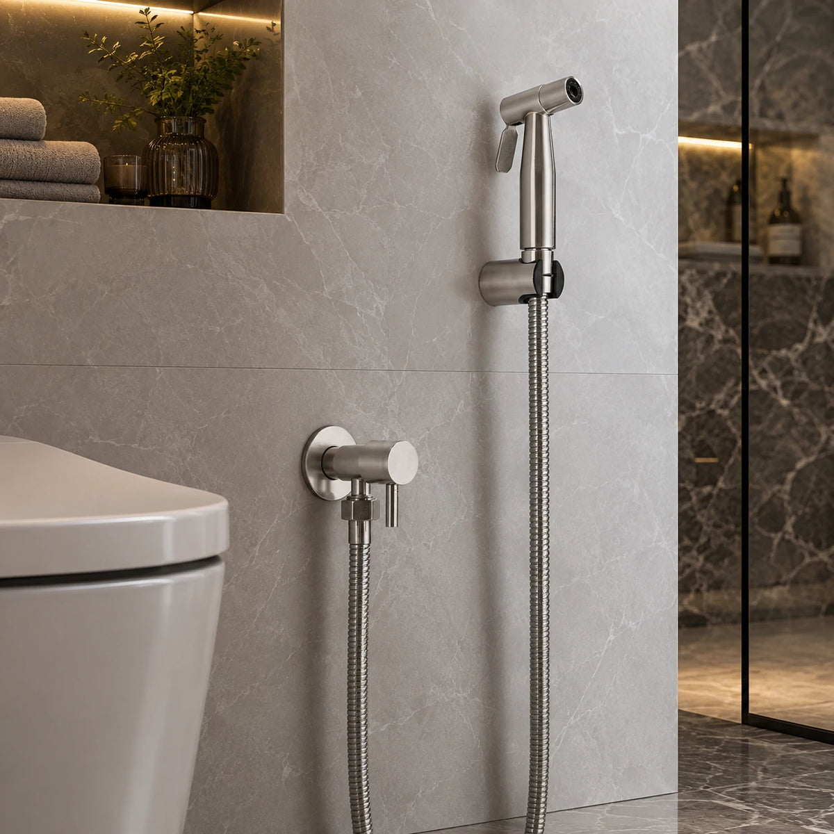 Stainless Steel Handheld Bidet Spray Set